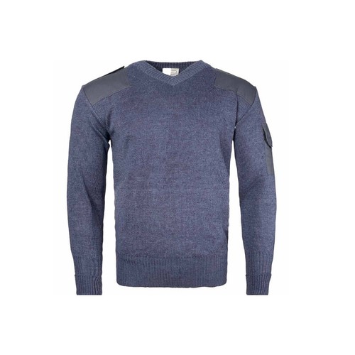 Blue neck raf wool - blue, jumper