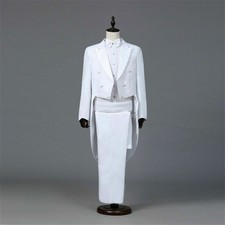 Men's Tailcoat Tuxedo Suit Trousers Set Formal Prom Wedding CostumeDress