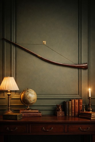 Antique brass hunting - brass,