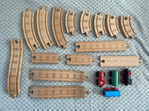 Brio wooden train track set - wooden,