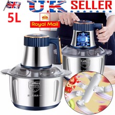 5L Electric Meat Grinder Mincer Mixer Home Blender Mini Food Chopper Processor!