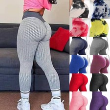 Women Tiktok Leggings Trending Bum Enhancing Push Up Anti Cellulite Yoga Pants
