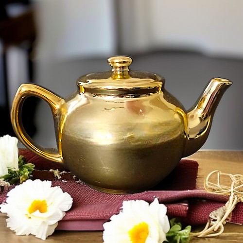 Macys porcelain tea - macys, gold