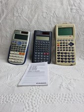 3 Joblot Of Calculators Casio