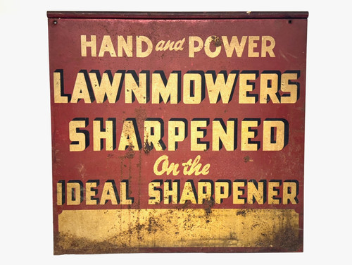 Antique hand and power lawn - and,
