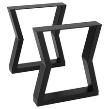 Pair Industrial Steel Table