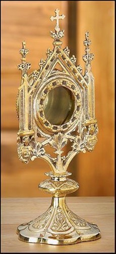 Brass monstrance reliquary - reliquary, 5
