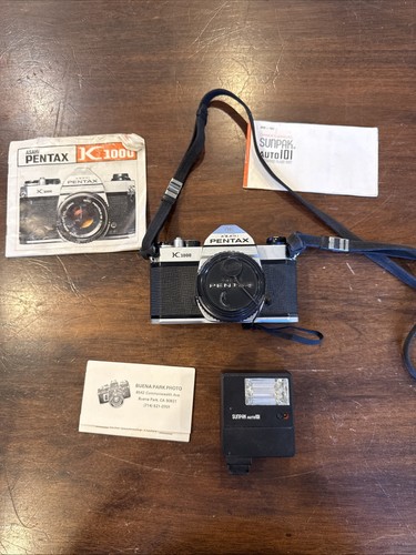Pentax k1000 vintage 35mm slr - pentax,