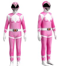 Power Ranger Kids/Adults Jumpsuit Cosplay Party Costume Halloween Birthday Gifts