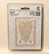 Xcut Dies - I Love You Heart Frame Dies