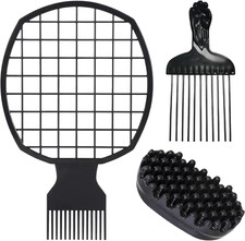 3 Piece Hair Sponge Set, Sponge Magic Wave, Hair Curls Oval Shape Afro Sponge f