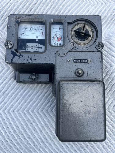 Vintage electricity meter - electricity,