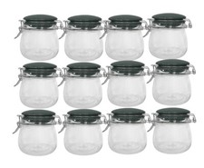 12 X 500ml Clip Lid Glass