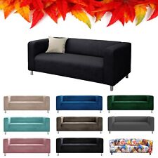 IKEA Klippan Cover 2 Seat Sofa Custom Fit Loveseat Slipcover Plush Velvet Fabric