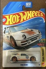 Hot Wheels Ford RS200 white