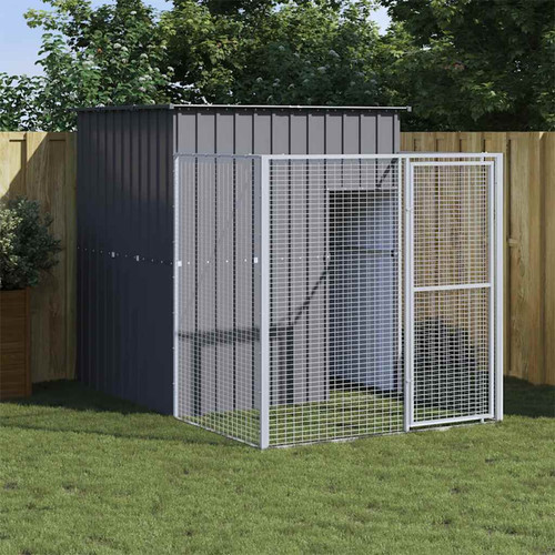 Dog house with run - house, outdoor