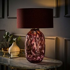 Glass Table Lamp Green