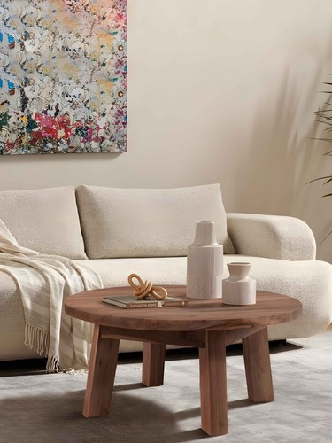 Reclaimed teak wood - wood, round