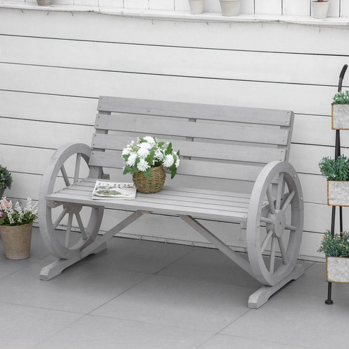 Rustic wooden cart - cart, wheel