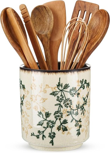 Kitchen ceramic utensil holder - utensil,