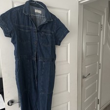 Ladies Denim Boilersuit Fat