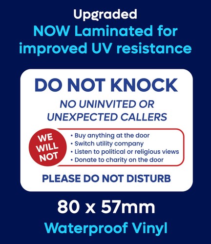 Stop cold callers - cold, sticker
