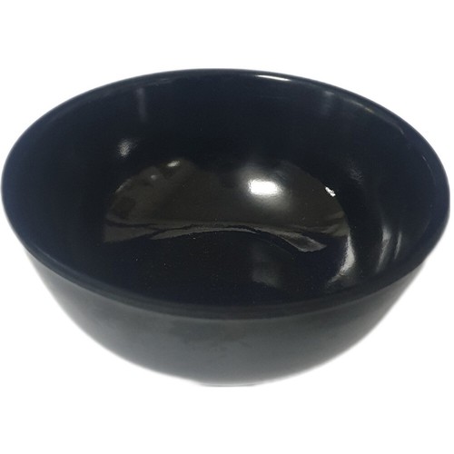 Black melamine round side - black,