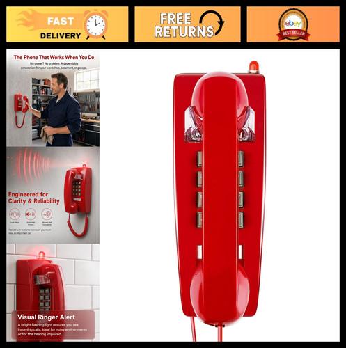 Vintage wall mount - wall, corded