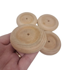Wooden Craft Wheels Turned Craft Toy Car Truck Model 25mm-60mm