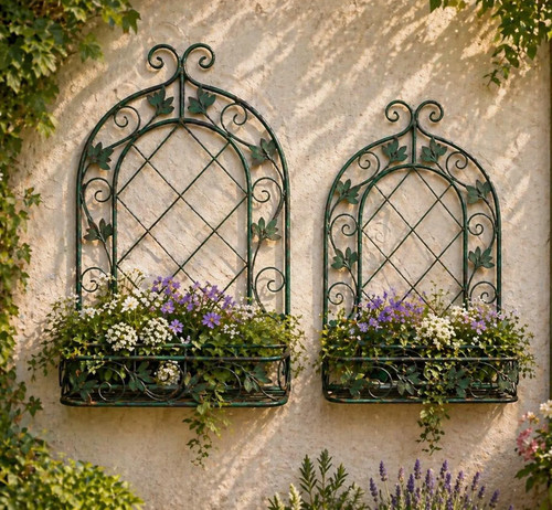 Set metal planters - 2,