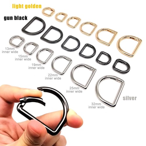 Shaped spring ring bag - d-shaped,