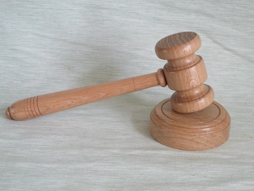 Gavel and block oak - gavel,