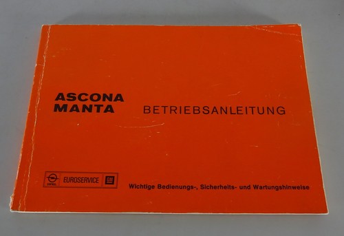 Operating instructions manual - operating, instructions/manual