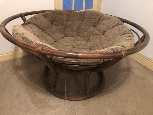 Papasan chair and - and, base,
