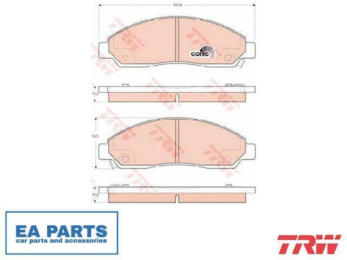 Brake pad set - disc, for