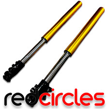 700mm GOLD PIT BIKE FRONT FORKS 45mm / 48mm CLAMP SIZE 15mm AXLE
