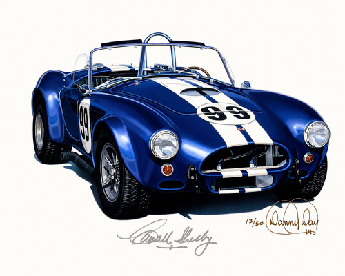 Shelby 427 cobra autographed - shelby,