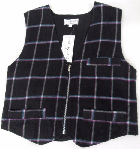 Tartan waistcoat black - , pattern