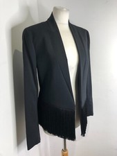 Sport Max Mara Code fitted fringe blazer jacket 10 VGC smart beautiful classic