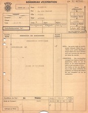 1957 RACLET INVOICE - MAISON