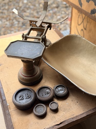 Vintage kitchen scales - vintage, with