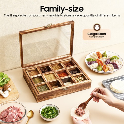 Wooden spice box - wooden,