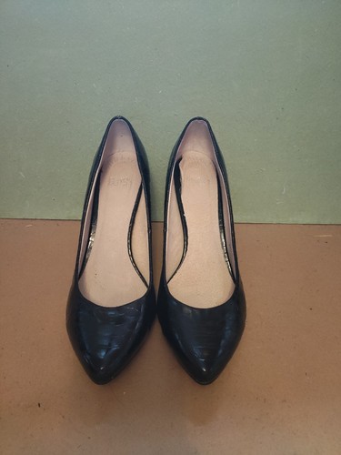 Faith size black faux snake - faith,