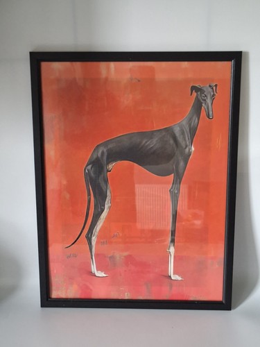 Modern x16 wood - 12"x16", framed