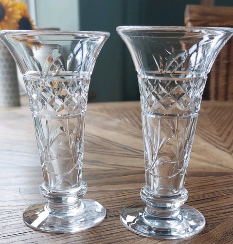 Pair vintage stuart - stuart, crystal