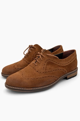 Clarks suede brogue - clarks,