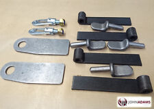 Trailer Tailgate Set Straight Hinge & Gudgeon Pin  Drop Lock Eyeplate