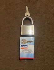 Chubb padlock with two keys - with,
