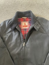 Baracuta G9 Leather Harrington
