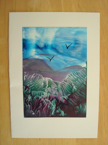 Original encaustic wax art - encaustic,